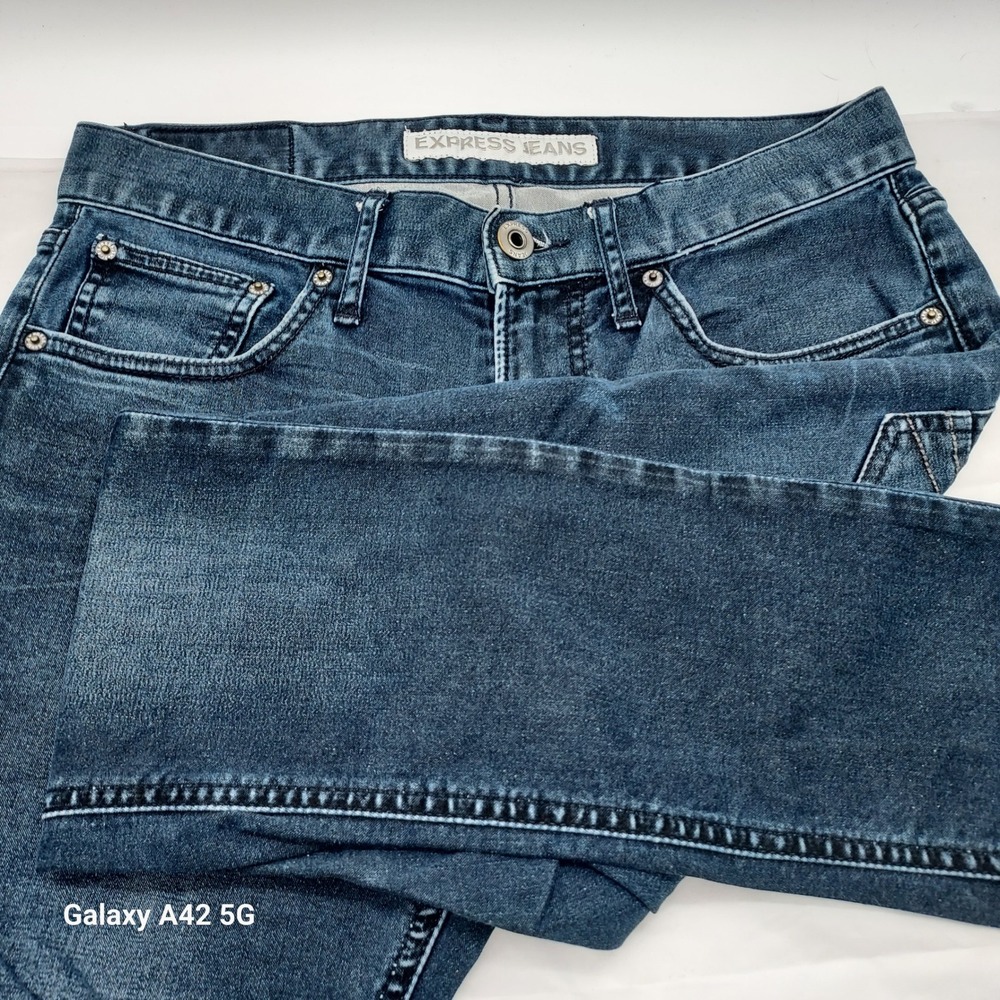 Express Jeans Alec Skinny Fit Skinny Leg Dark Wash Denim 30x30 ID 13328